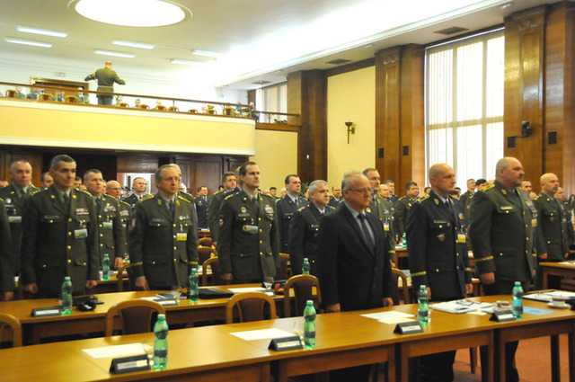 Ze zahájení Velitelského shromáždění náčelníka GŠ AČR  - hlavní sál MO