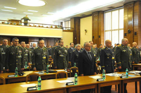 Ze zahájení Velitelského shromáždění náčelníka GŠ AČR  - hlavní sál MO