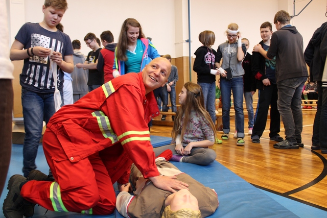 Ukázka resuscitace zraněného