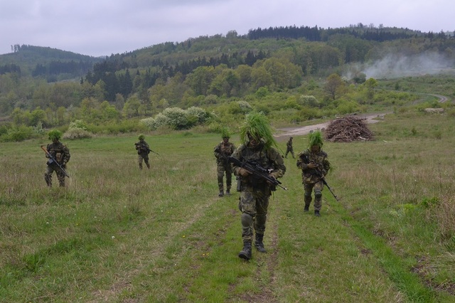 Taktickou přípravu v prostoru drilují vojáci 42. mechanizovaného praporu
