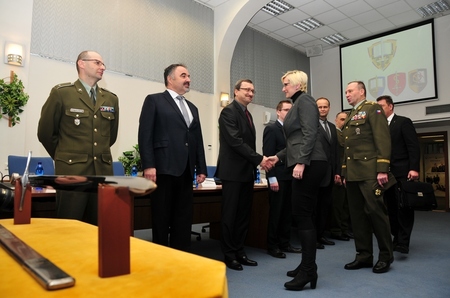 Uvítání ministryně Šlechtová vedoucími pracovníky UO