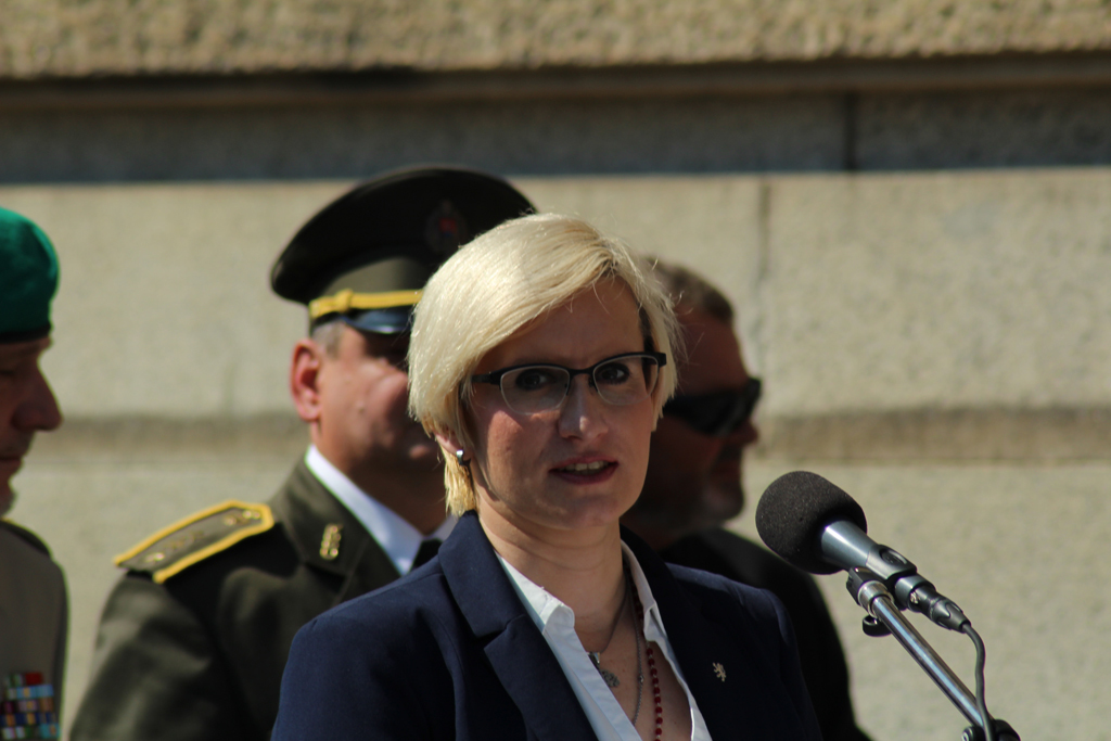 Ministryně obrany Karla Šlechtová ve svém projevu zdůraznila, že je nutné o osobnostech jako generál Píka vzdělávat mladou generaci