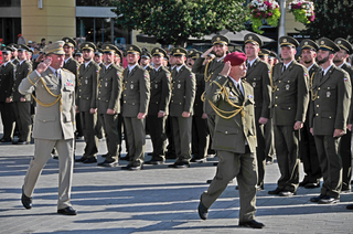 Přehlídka zástupce náčelníka GŠ - inspektora AČR generálmajora Milana Schulce