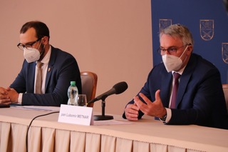 Náměstek ministra obrany Tomáš Kopečný a ministr obrany Lubomír Metnar