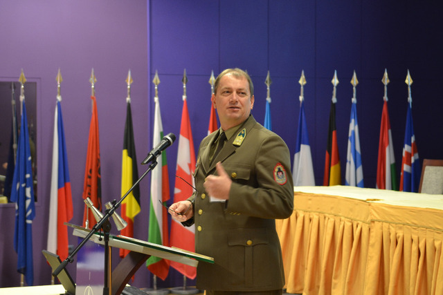  Organizátor konference NSJEC 2016 v Maďarsku, podplukovník Sandor Zsiros