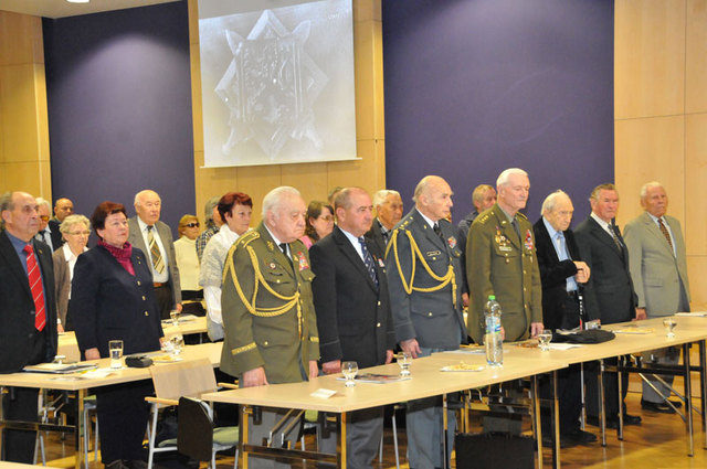Mezi účastníky konference byli i veteráni, kteří přišli s jednotkou generála Ludvíka Svobody do vlasti a pro něž je osoba tohoto velitele celoživotním vzorem