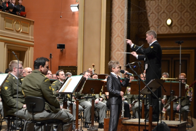 Dvanáctiletý Tomáš Ringel z pražské ZŠ genpor. Fr. Peřiny sklidil za svůj výkon ohlušující potlesk