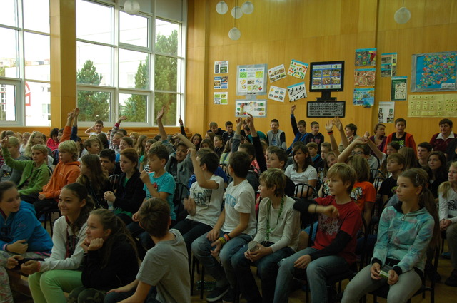 Děti soutěžily o předměty s logem POKOS