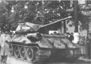 Ruský tank v brněnské ulici