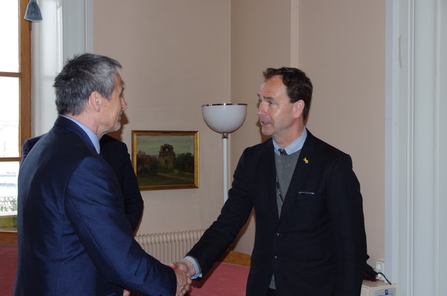 Setkání s předsedou Výboru pro obranu švédského parlamentu Allanem Widmanen