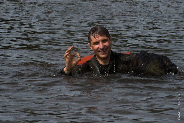 Nadrotmistr Martin Hejda po vynoření 
