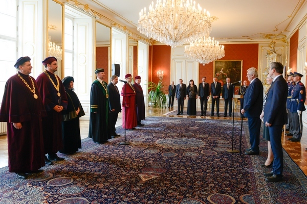 Slavnostní jmenování rektorů na Pražském hradě