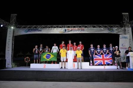 Vyhlášení výsledků v disciplíně slalom