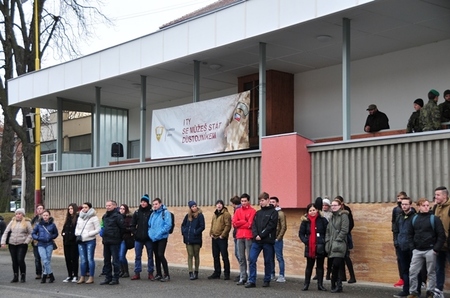 Návštěvníci během dynamických ukázek