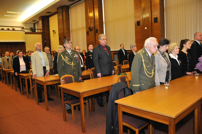 Pohled do hlavního sálu MO, kde se konalo slavnostní setkání