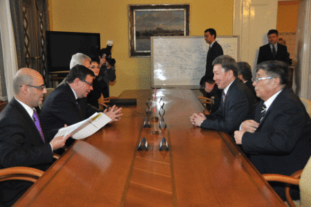 Přijetí na Ministerstvu obrany ČR se zúčastnili i další hosté