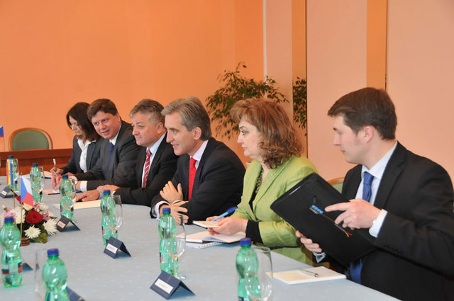 Moldavská delegace na Ministerstvu obrany ČR