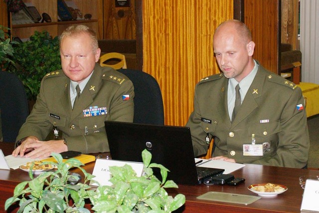 Plukovník Jaroslav Průcha a podplukovník Pavel Foltin
