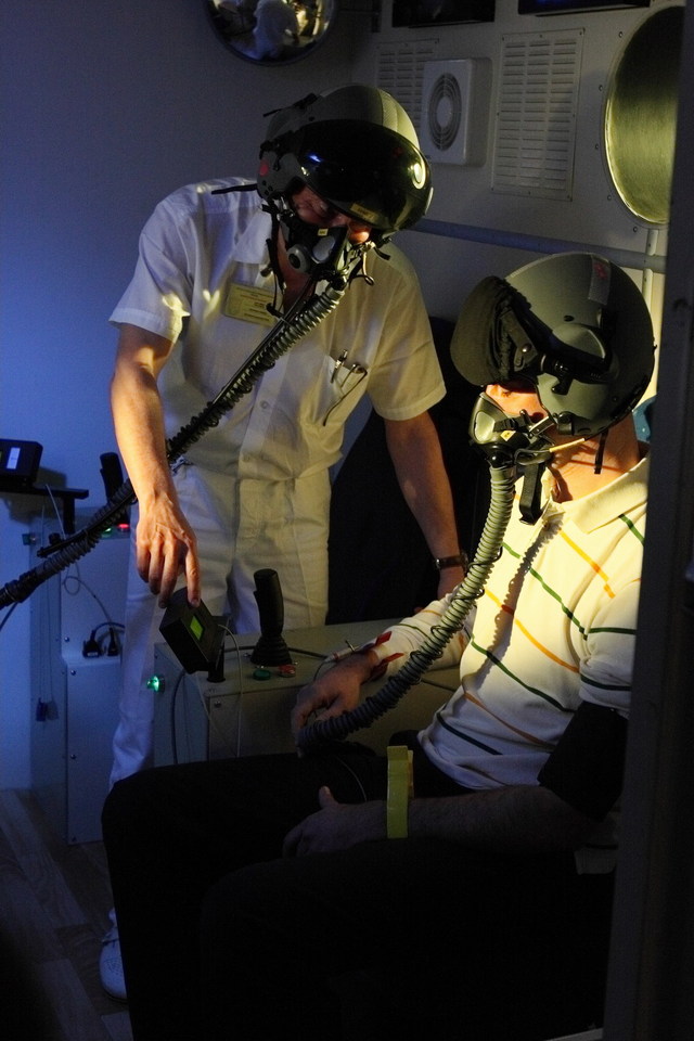 Léčba kyslíkem v přetlakové komoře