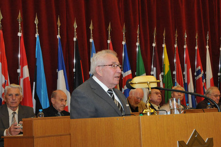 Se zprávou o činnosti Českého svazu PTP vystoupil předseda výboru Jiří Růžička
