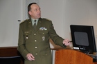 Rektor-velitel plukovník Bohuslav Přikryl představuje novou vzdělávací strategii UO
