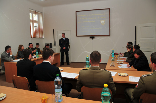 Prezentace českého studenta v rámci druhé sekce