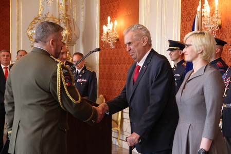 Novému náčelníkovi GŠ AČR generálporučíku Opatovi popřál prezident hodně úspěchů