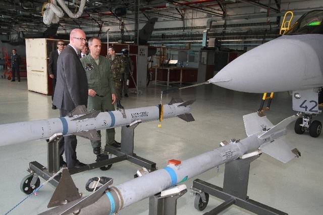 Ukázka letounu gripen