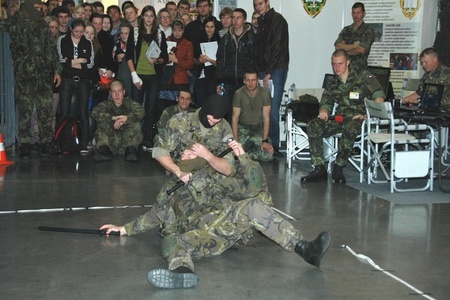Magnetem pro návštěvníky veletrhu byly akční ukázky boje zblízka MUSADO MCS a skupiny Commandos