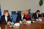 Předseda výboru pro obranu Jan Vidím ocenil prezentované záměry managementu univerzity