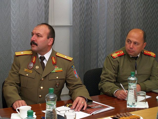 Zástupci vojenských vysokých škol z Rumunska