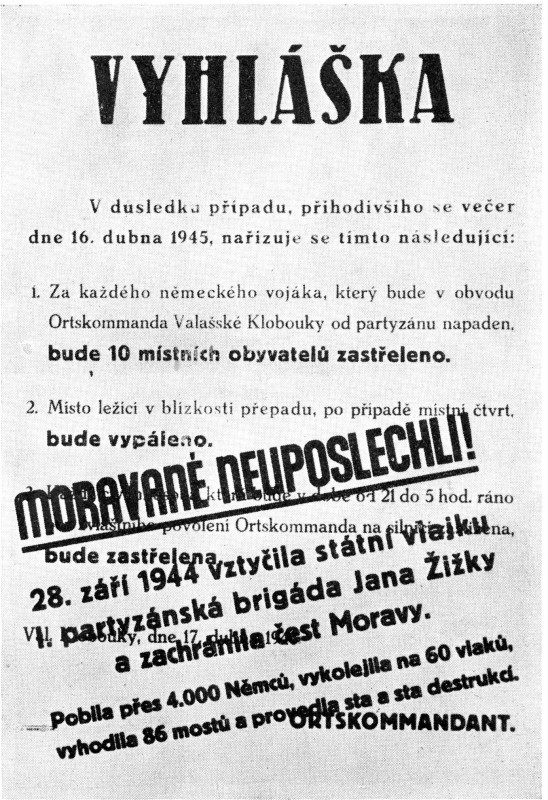 Partyzánská odpověď německé vyhlášce