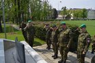 Delegace uctila památku příslušníků brigády, kteří zahynuli v zahraničních operacích