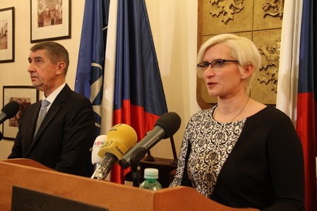Tiskový briefing ministryně obrany Karly Šlechtové se zástupci tisku 