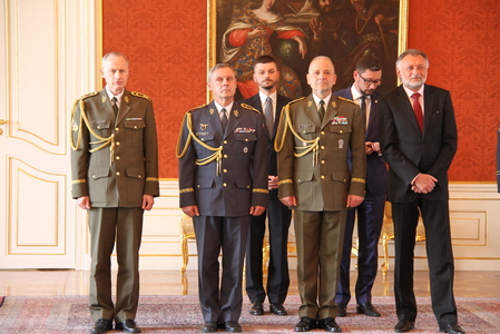Slavnostní akt proběhnul za přítomnosti velení Armády České republiky