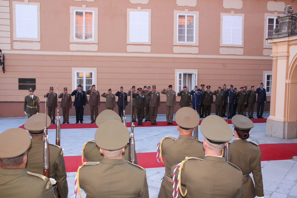  Zahajovací ceremonie jednání náčelníků generálních štábů Visegrádské čtyřky