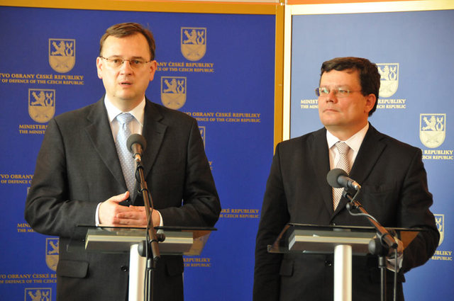 Ze setkání s médii na Ministerstvu obrany ČR 1