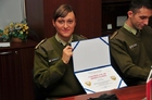 Italská absolventka kurzu s certifikátem