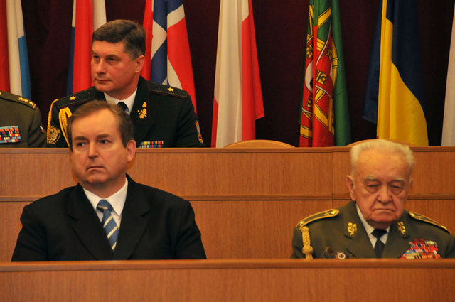 Náměstek ministra obrany Libor Karásek a generál Miroslav Masopust