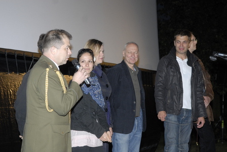 Pplk. Eduard Stehlík s filmovým štábem filmu Lidice