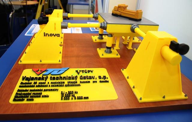  Model 3D stendu pro zkoušky seizmické způsobilosti