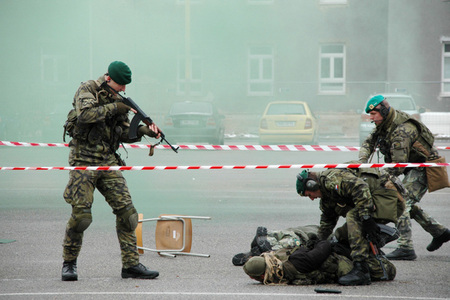 Bojové ukázky studentské skupiny COMMANDOS
