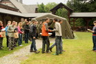 From the closing ceremony of the Europa Nostra 2013 competition at the vicinity of Tri Trubky castle at Brdy Military Training Area