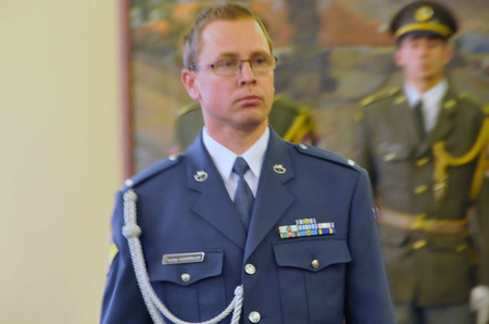 Pamětní list a věcný dar obdržel rotmistr František Hammerbauer ze strakonického útvaru