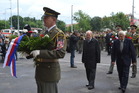 Uctít památku generála Píky přišli i zástupci Pomocných technických praporů-Vojenských táborů nucených prací