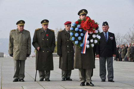 Představitelé veteránských organizací na Vítkově