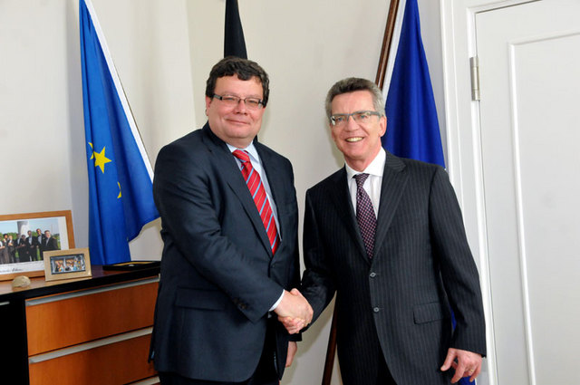 Oficiální foto obou ministrů v Berlíně - 10. května 2012