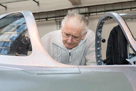  Bývalý pilot MiG-15bis Míťa Milota