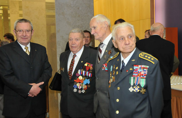 Setkání se zúčastnili také slovenští veteráni 2. sv. války