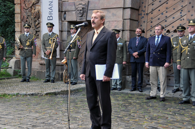 Místopředseda Sdružení válečných veteránů podplukovník v zál. Ladislav Sornas